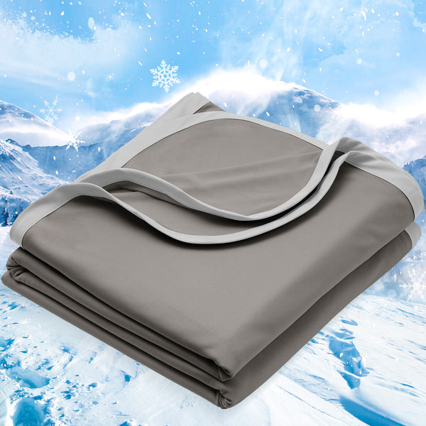 PHF Double Cooling Blanket for Hot Sleepers, Arc-Chill Q-Max>0.5 with Double Cooling, Summer Blanket Absorbs Heat to Keep Cool All Night
