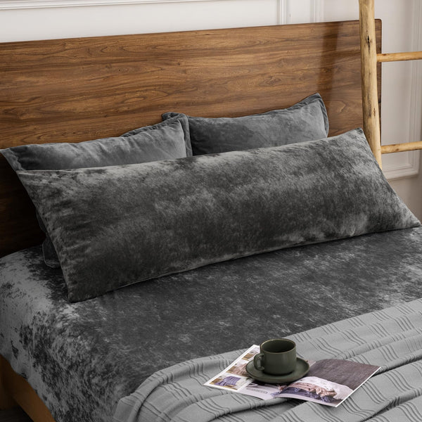 PHF Truly Velvet Pillowcases, No Insert, Pack of 2